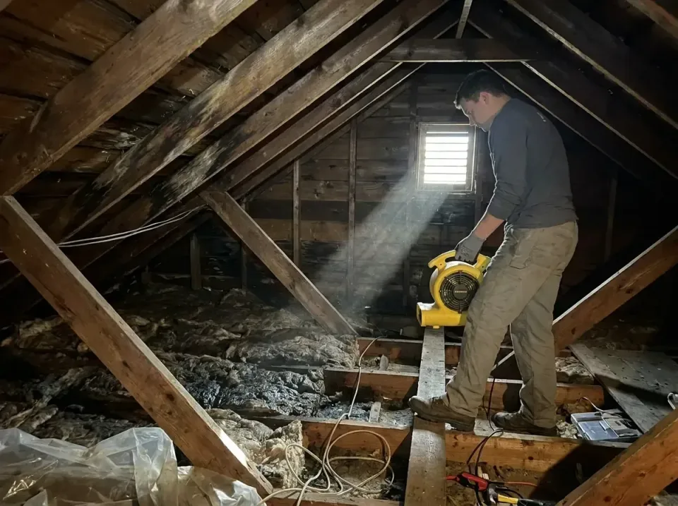 attic-water-damage-drying-proc-007 — frequently asked questions, Emergency Water Extraction & 24/7 Flood Response in Bulverd…